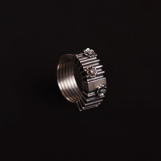 Prison Escape Silver Ring