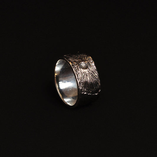 Void Fire Antique Silver Ring