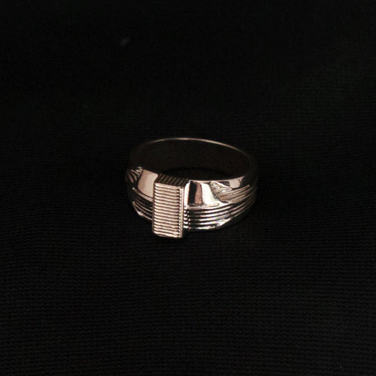 Steel Tempest Silver Ring