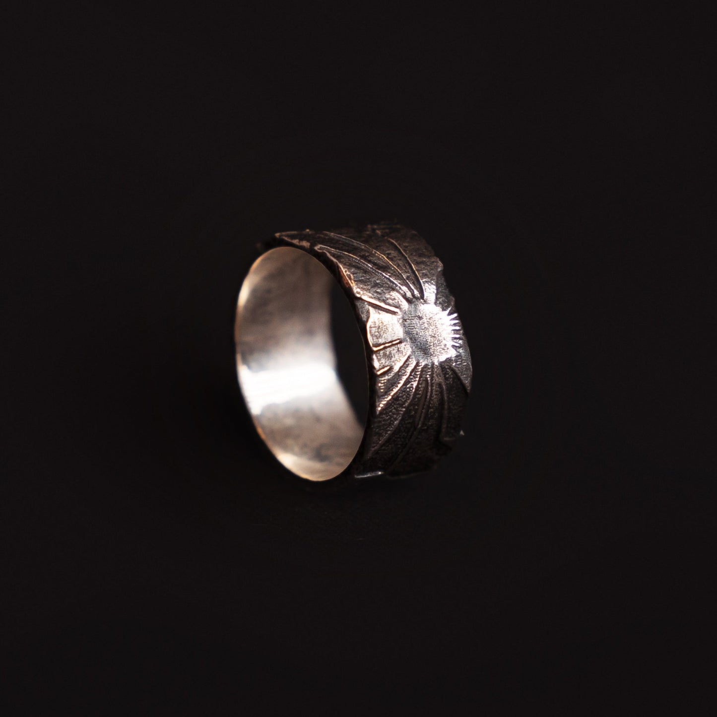 Dark Sun Silver Ring