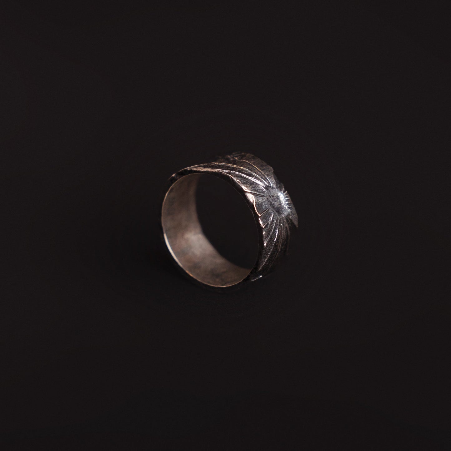 Dark Sun Silver Ring