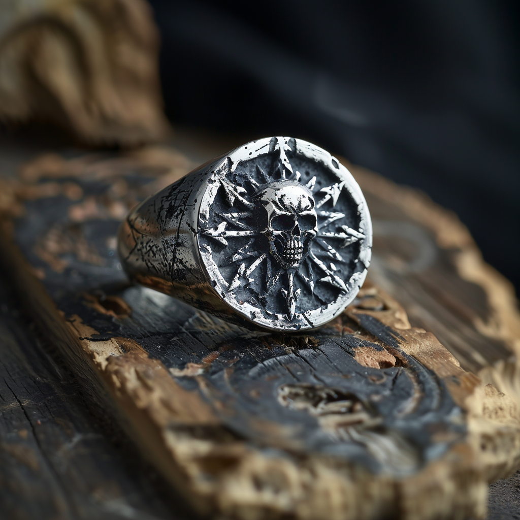 Chaos Skull Silver Ring