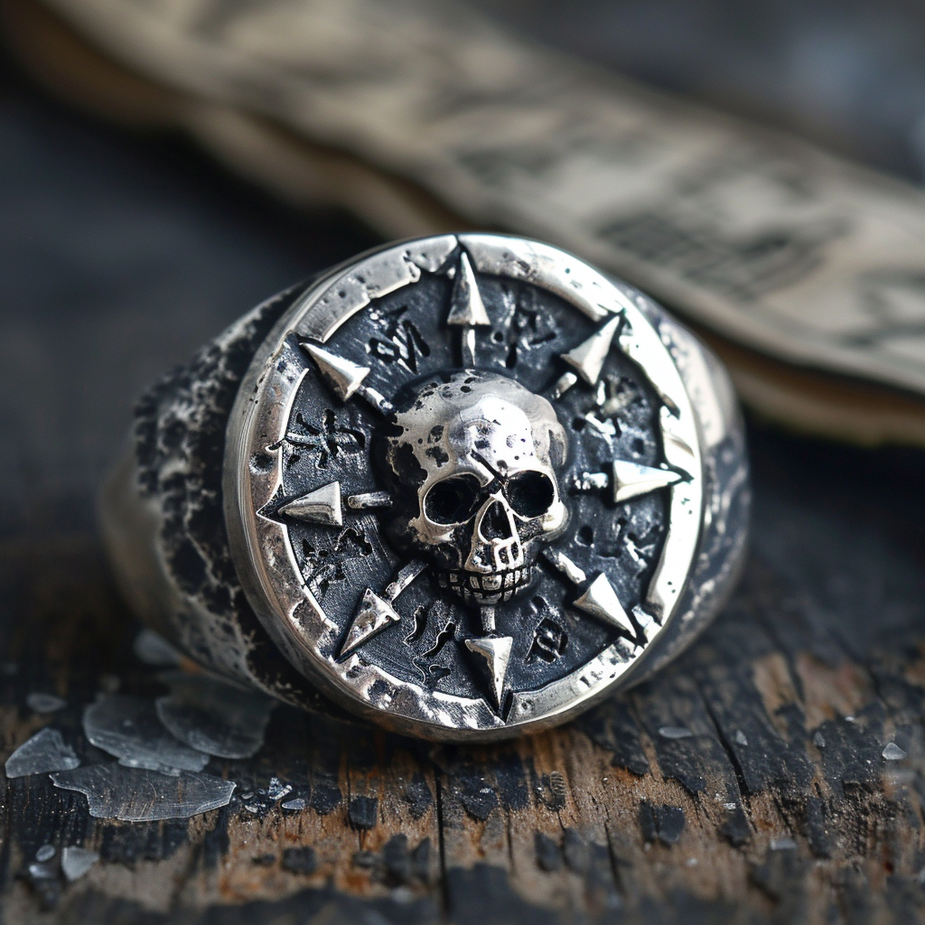 Chaos Skull Silver Ring