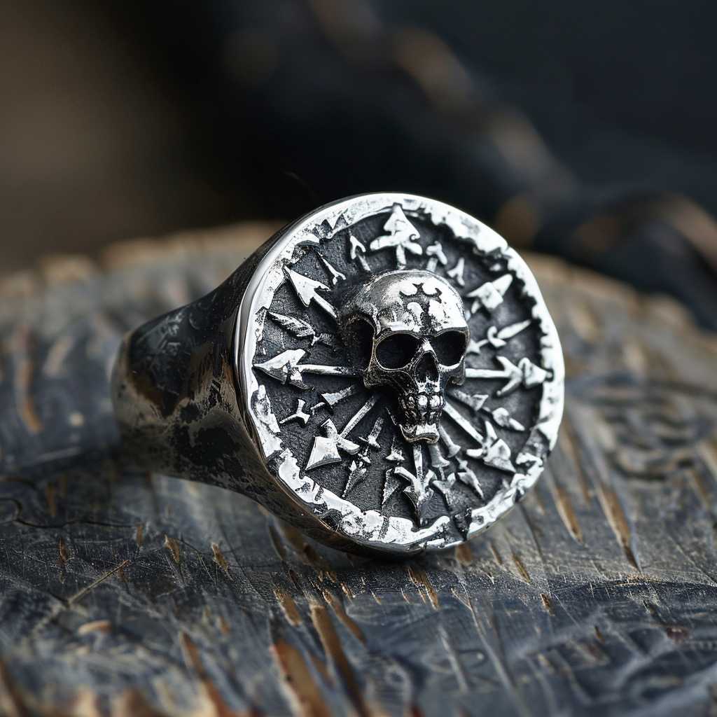 Chaos Skull Silver Ring